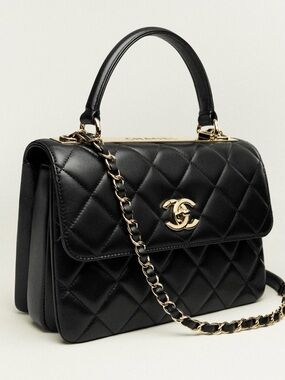 Chanel Trendy Top Handle Lambskin & Gold-Tone Metal